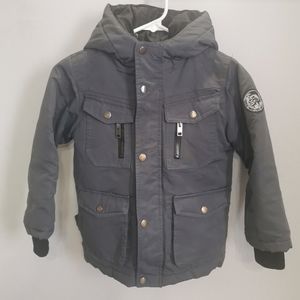 Diesel hooded winter jacket with removal vest lining for boy age 5/6